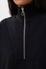 SWEATSHIRT WITH ZIPPED COLLAR