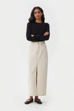 BLACK KNITTED COTTON JUMPER