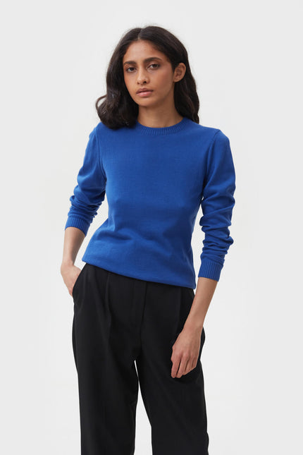 KNITTED COTTON JUMPER