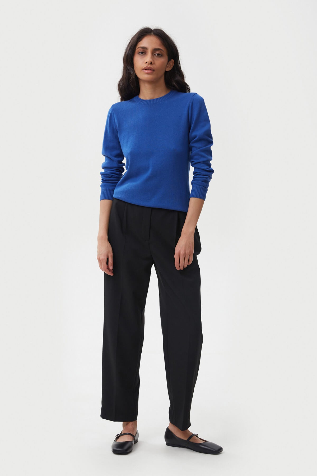 KNITTED COTTON JUMPER