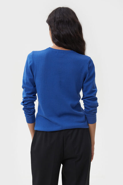 KNITTED COTTON JUMPER
