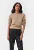 BEIGE KNITTED COTTON JUMPER