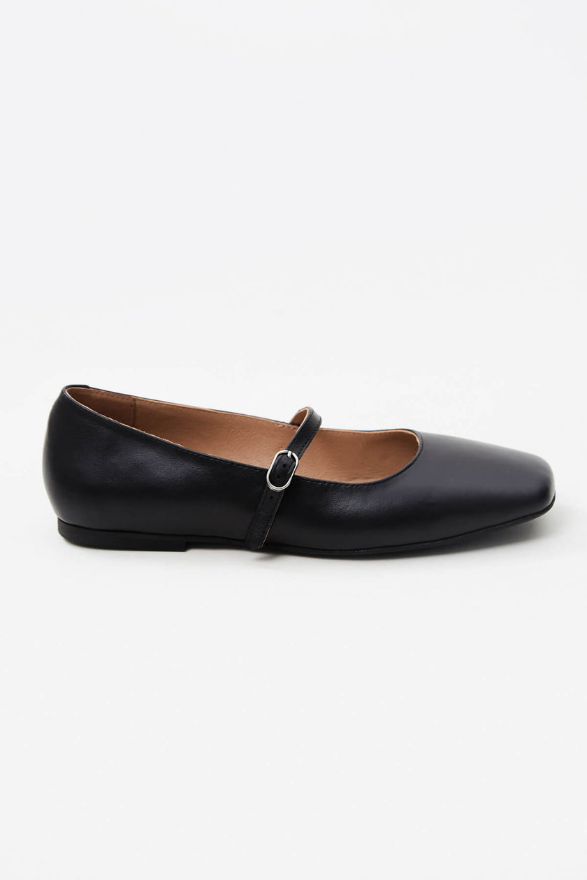 MARY JANE BALLET FLATS MADE OF GENUINE LEATHER