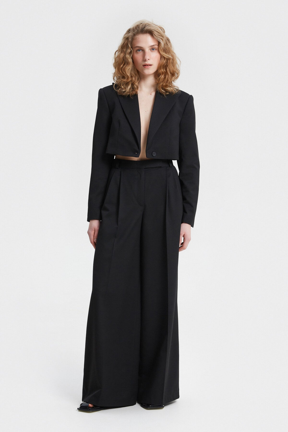 PALAZZO PANTS MADE OF SUIT FABRIC