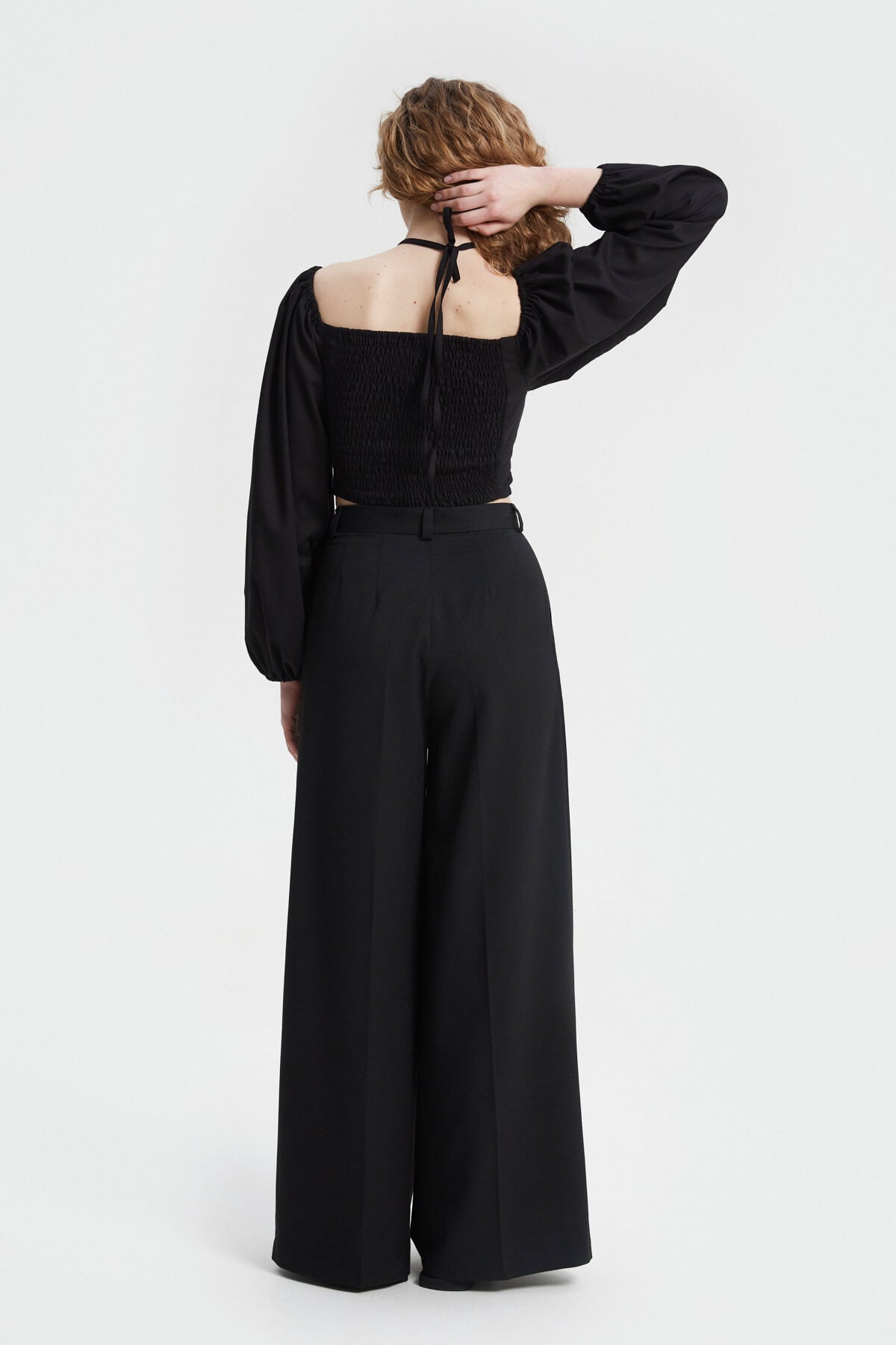 PALAZZO PANTS MADE OF SUIT FABRIC