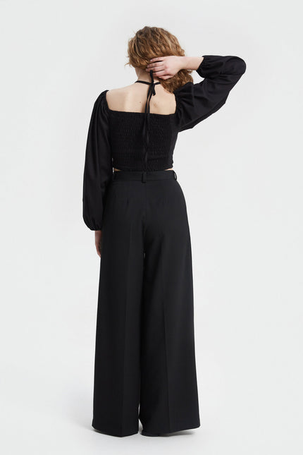 PALAZZO PANTS MADE OF SUIT FABRIC