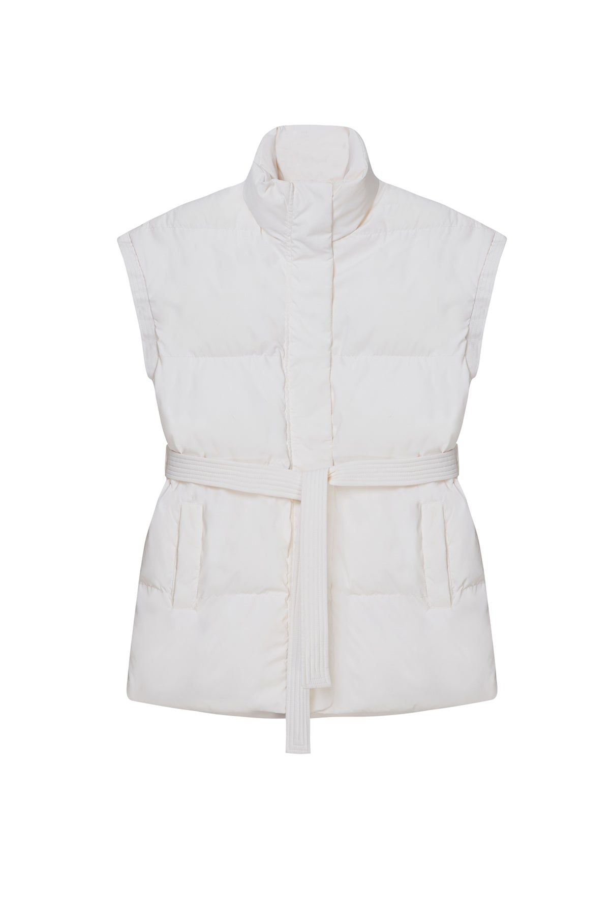 STRAIGHT MILKY QUILTED VEST
