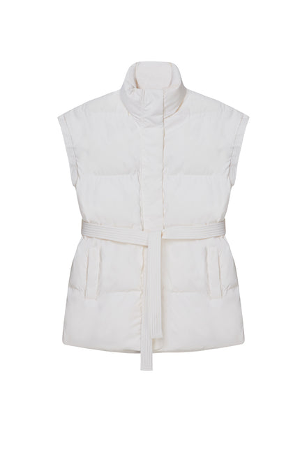 STRAIGHT MILKY QUILTED VEST