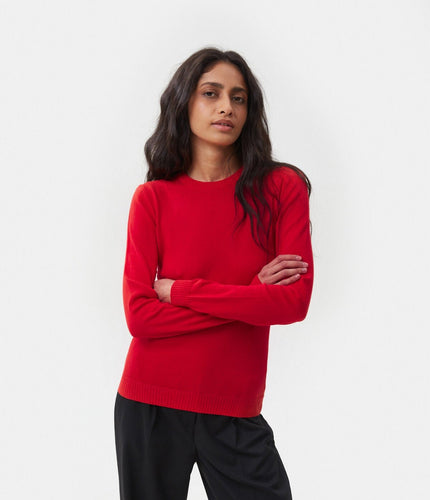 KNITTED COTTON JUMPER