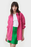 FUCHSIA LOOSE-FIT VISCOSE SHIRT