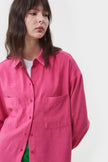 FUCHSIA LOOSE-FIT VISCOSE SHIRT