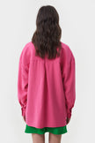 FUCHSIA LOOSE-FIT VISCOSE SHIRT