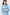 BLUE LOOSE-FIT VISCOSE SHIRT