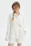 MILKY LOOSE-FIT STAPLE SHIRT