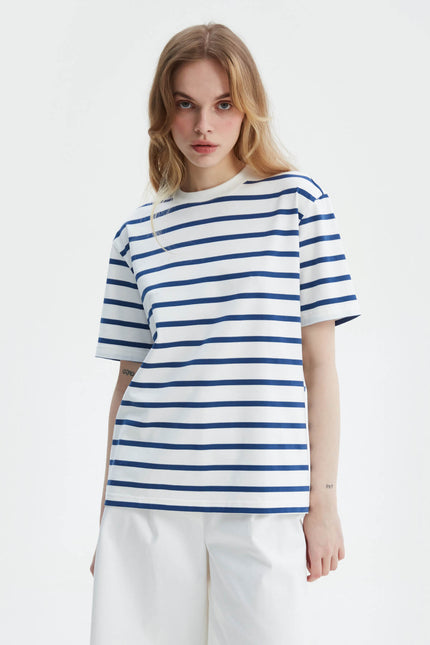 STRIPED COTTON T-SHIRT