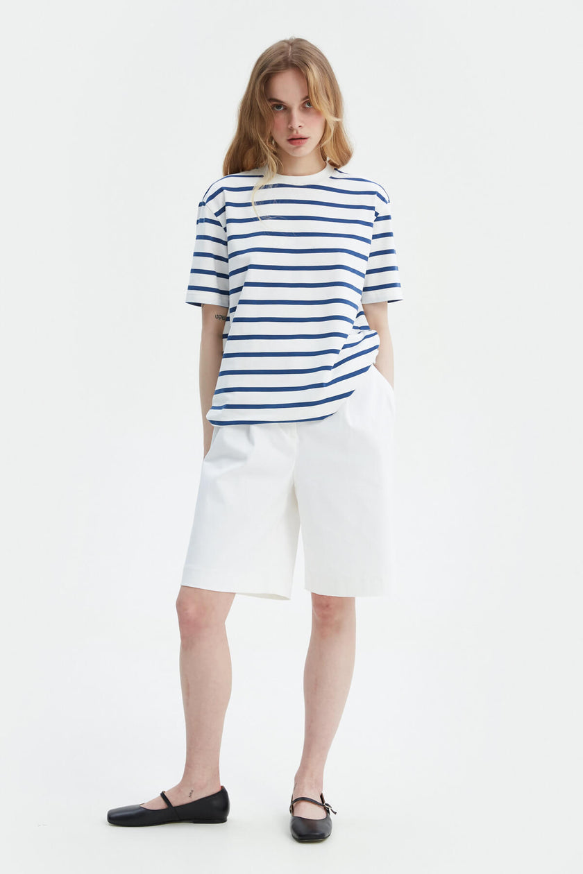 STRIPED COTTON T-SHIRT