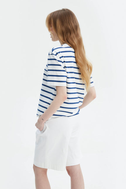 STRIPED COTTON T-SHIRT