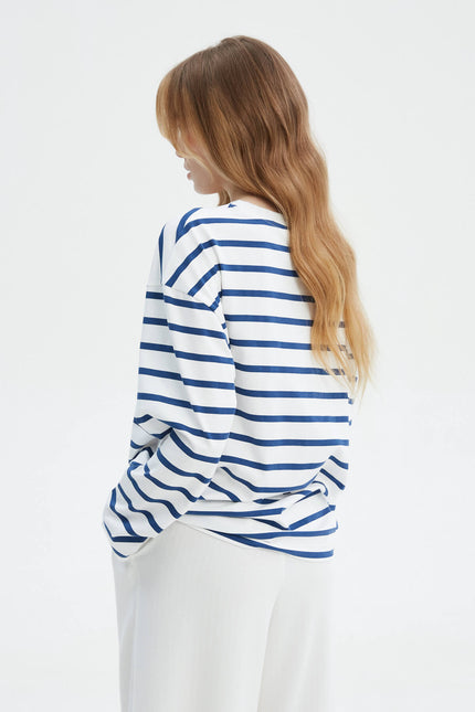 STRIPED COTTON LONGSLEEVE