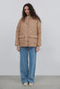 QUILTED BEIGE HEATED JACKET