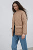QUILTED BEIGE HEATED JACKET