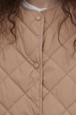 QUILTED BEIGE HEATED JACKET