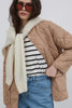 QUILTED BEIGE HEATED JACKET