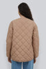 QUILTED BEIGE HEATED JACKET