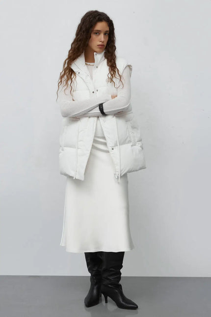 MILKY QUILTED WAISTCOAT