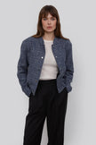 NAVY BOMBER JACKET IN TWEED SUIT
