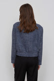 NAVY BOMBER JACKET IN TWEED SUIT