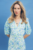 SHORT SLEEVE MIDI DRESS