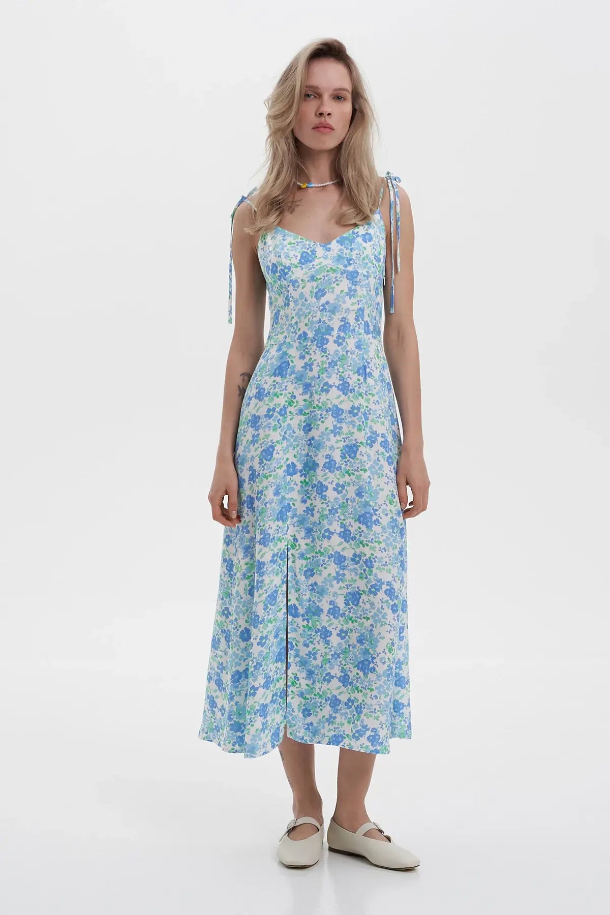MILKY MIDI SUNDRESS