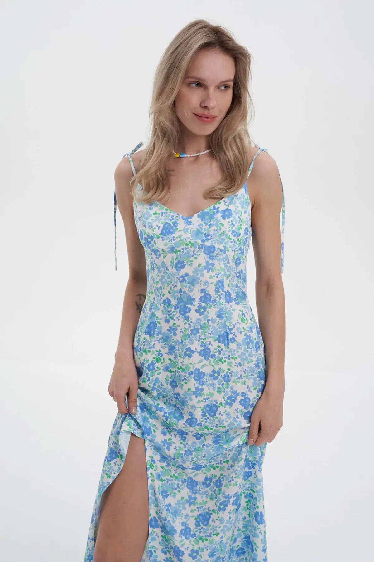 MILKY MIDI SUNDRESS