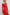 Red midi dress with gathers made of knit fabric.