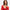 Red knit bodysuit with a round neckline