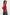 Red knit bodysuit with a round neckline