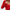 Red knit bodysuit with a round neckline