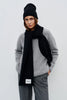 Knitted wool scarf