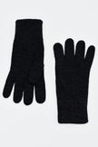 Knitted mittens with wool