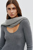 Knitted wool scarf