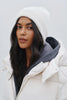 Cashmere knitted beanie hat