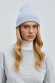 Cashmere knitted beanie hat