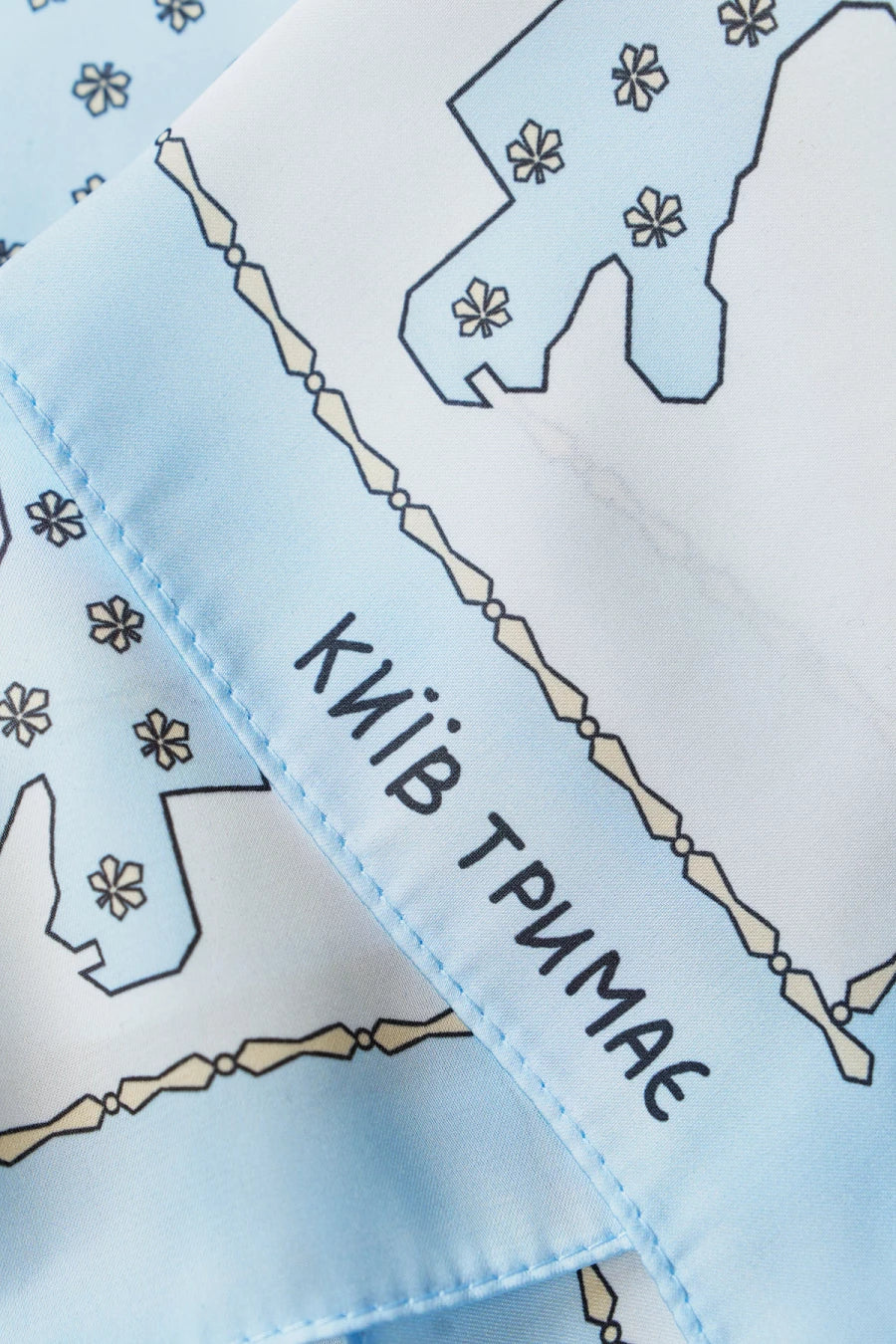 Artificial silk scarf 