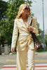 Lemon scarf made of artificial silk 