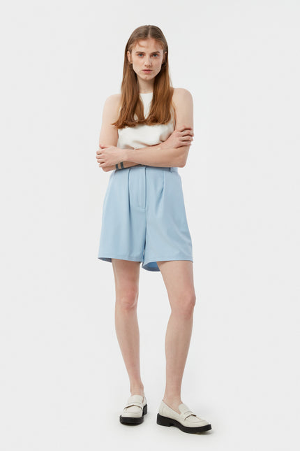 SHORTS MADE OF SUIT FABRIC