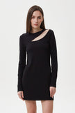 DRESS WITH A SHOULDER CUT OUT