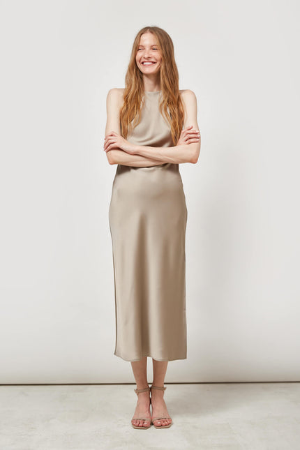 SLIP SATIN DRESS