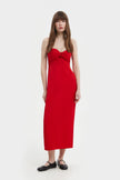 ELONGATED MIDI BUSTIER DRESS