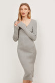 KNIT MIDI DRESS