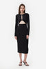 MIDI DRESS WITH CUT OUTS